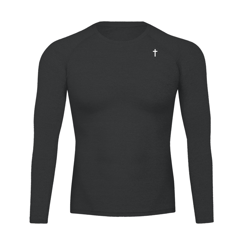 Long Sleeve Black Gym Shirt